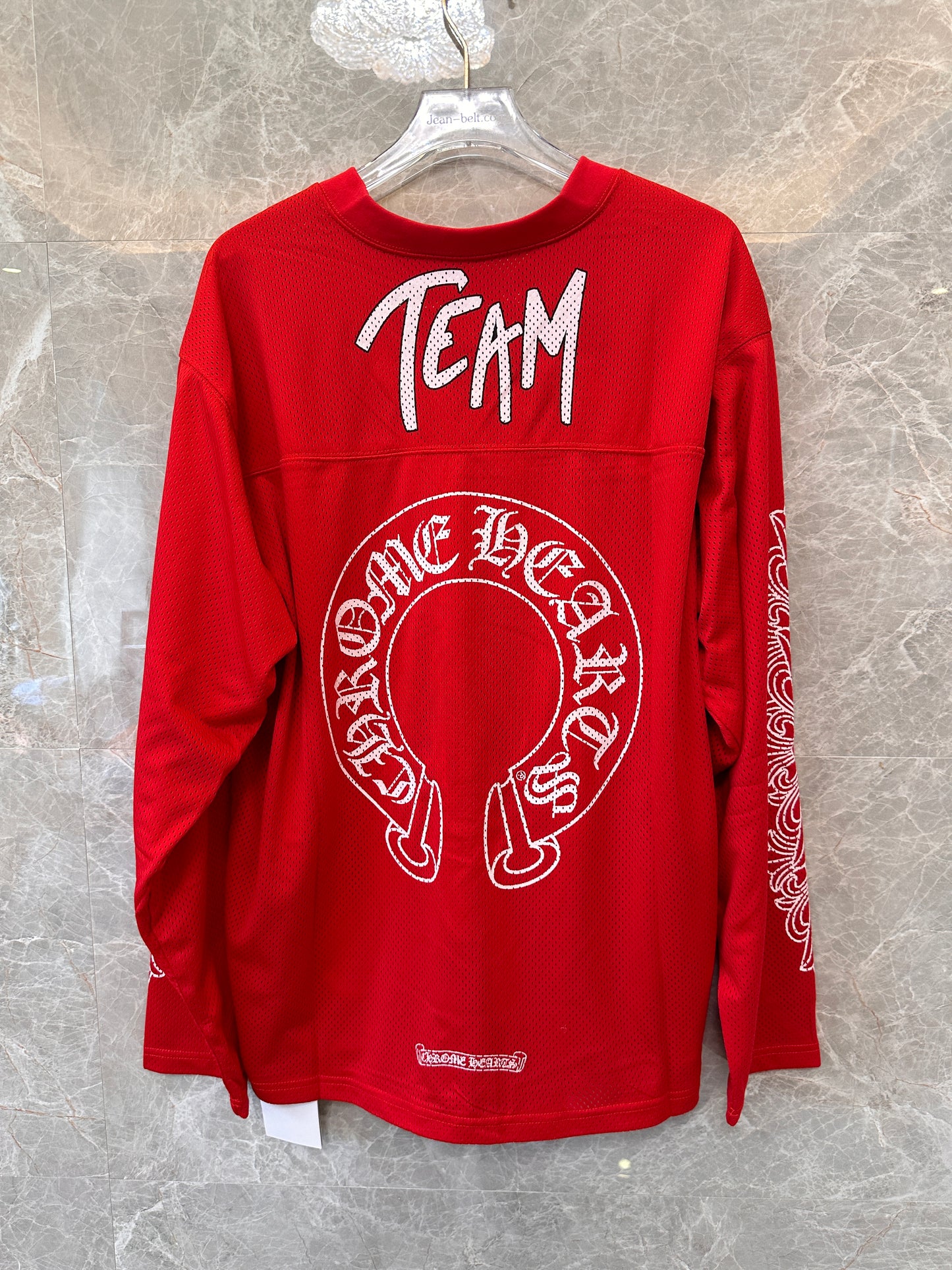 Chrome Hearts x Matty Boy red 'Form' hockey jersey