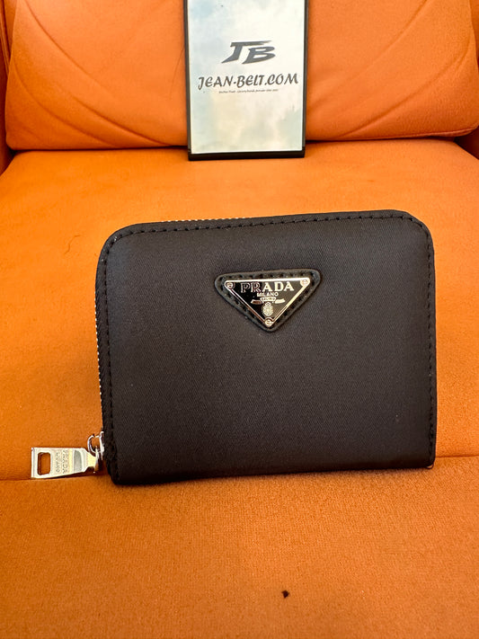 [Normal Quality]Prada Saffiano bifold zip wallet black