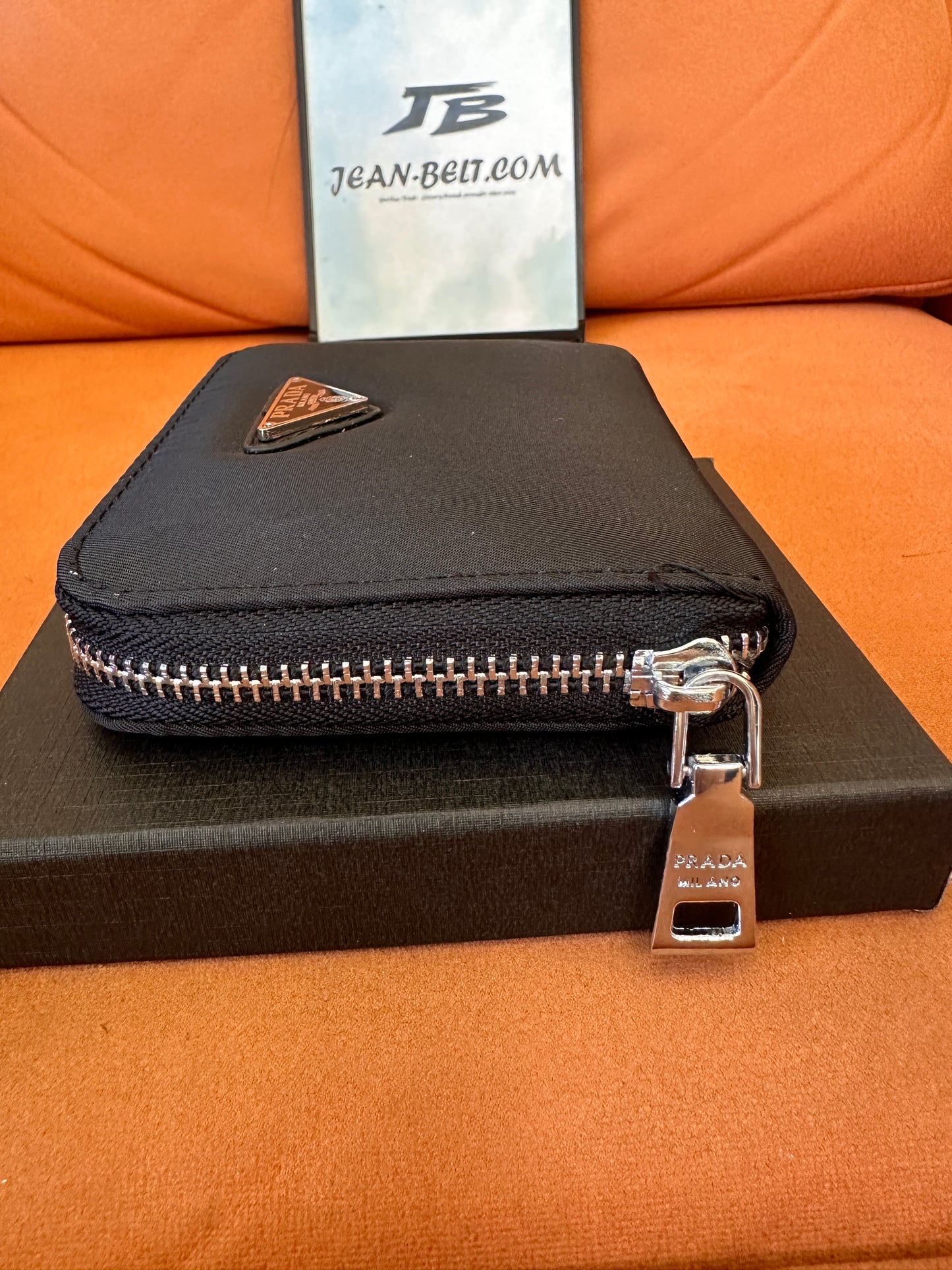 [Normal Quality]Prada Saffiano bifold zip wallet black