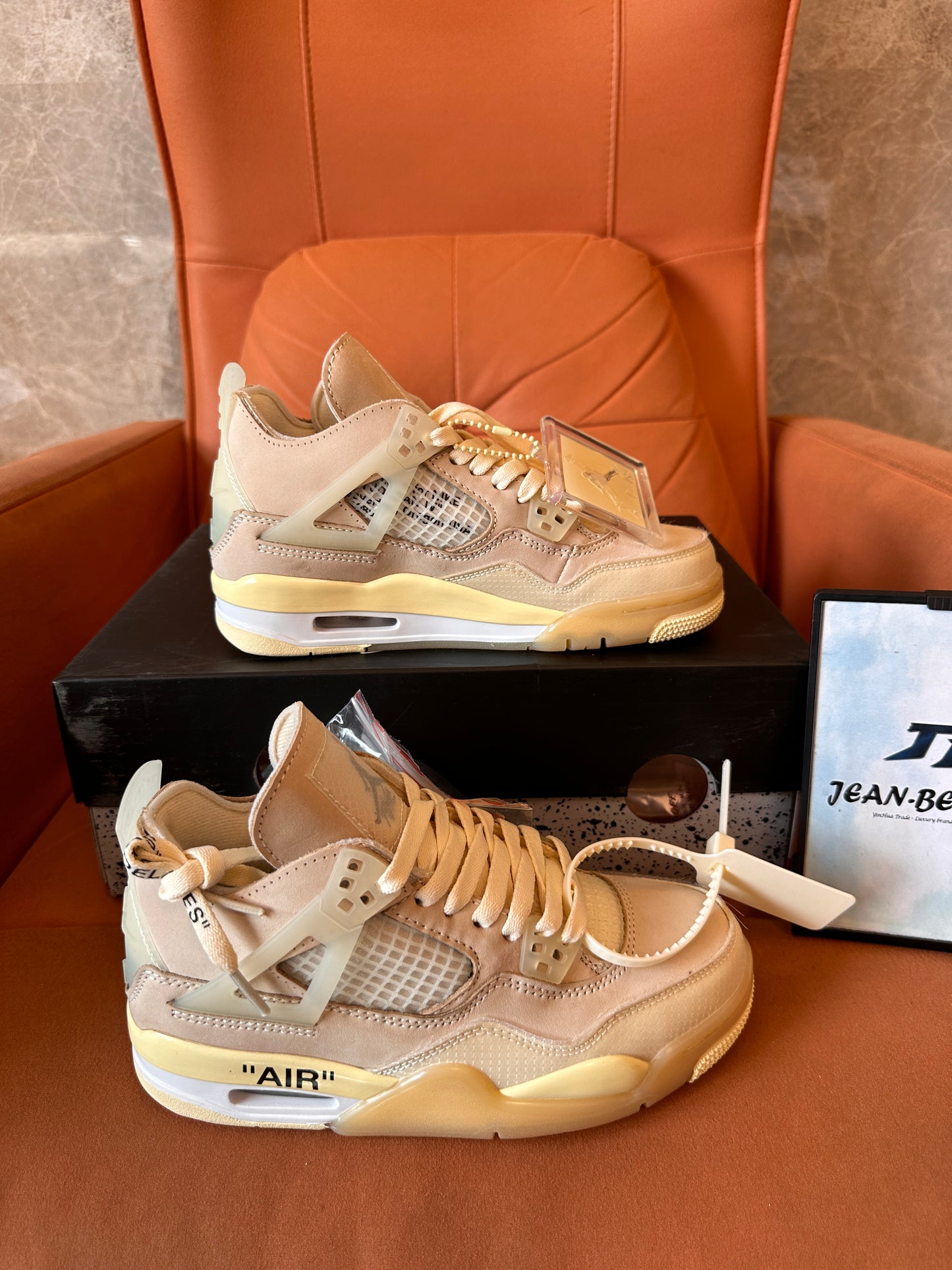 Air Jordan 4 Retro x Off-White "Sail"