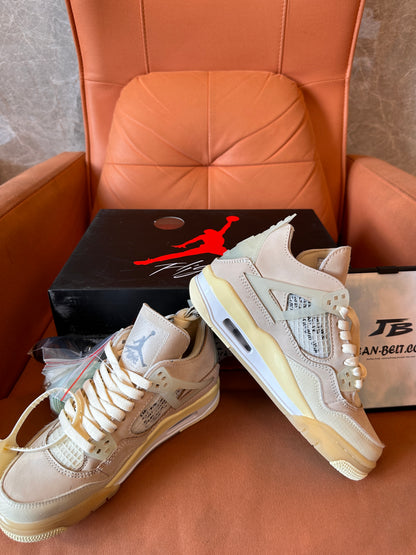 Air Jordan 4 Retro x Off-White "Sail"