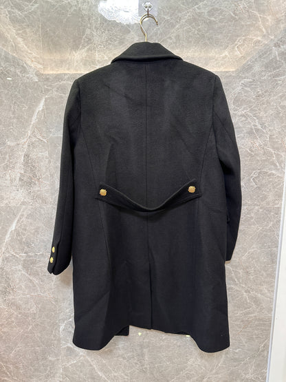 Gucci black classic wool coat