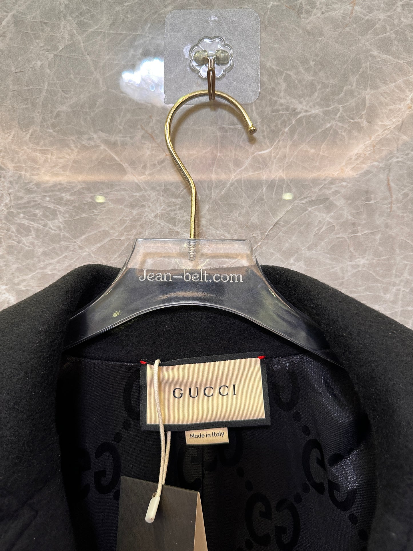 Gucci black classic wool coat