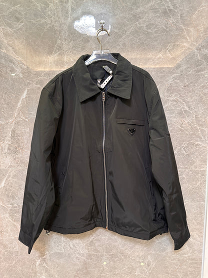 Prada classic black nylon jacket