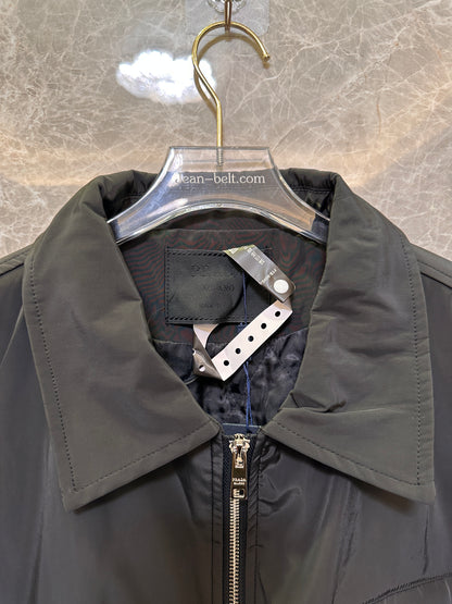 Prada classic black nylon jacket