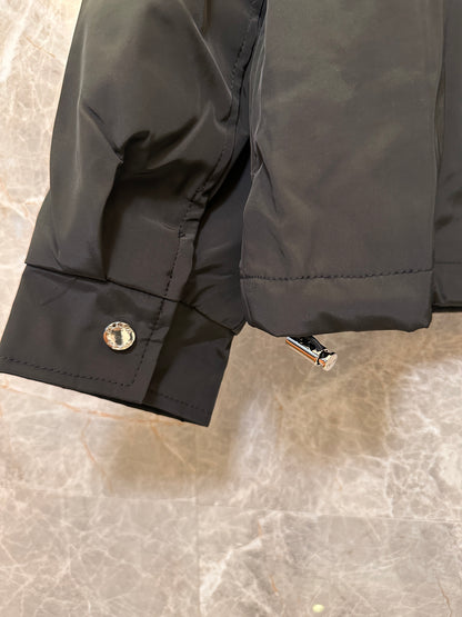 Prada classic black nylon jacket