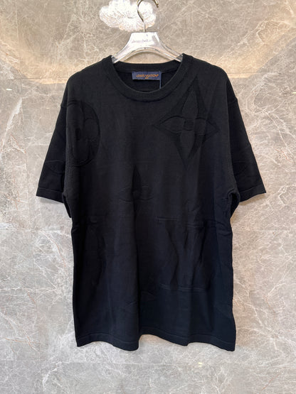 Louis Vuitton black embossed monogram t-shirt