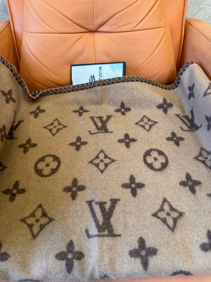 Louis Vuitton monogram wool blanket