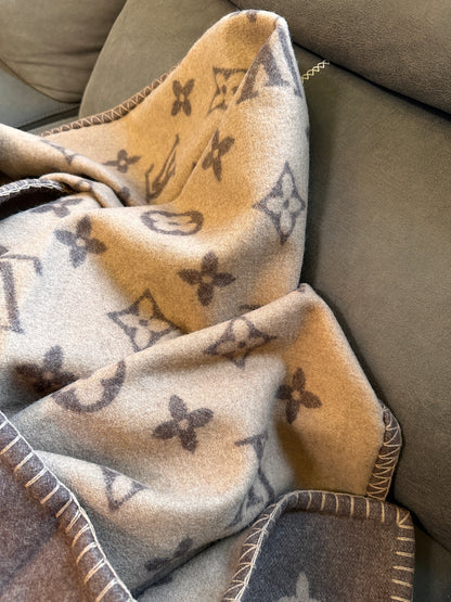 Louis Vuitton monogram wool blanket