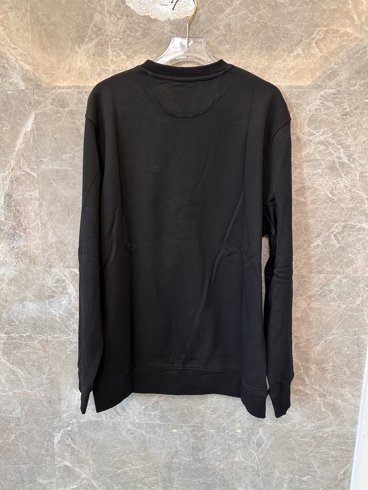 Fendi black long sleeve basic t-shirt