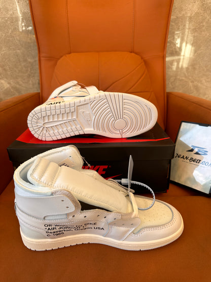 Nike x Off-White Air Jordan 1 retro high OG white collaboration sneakers