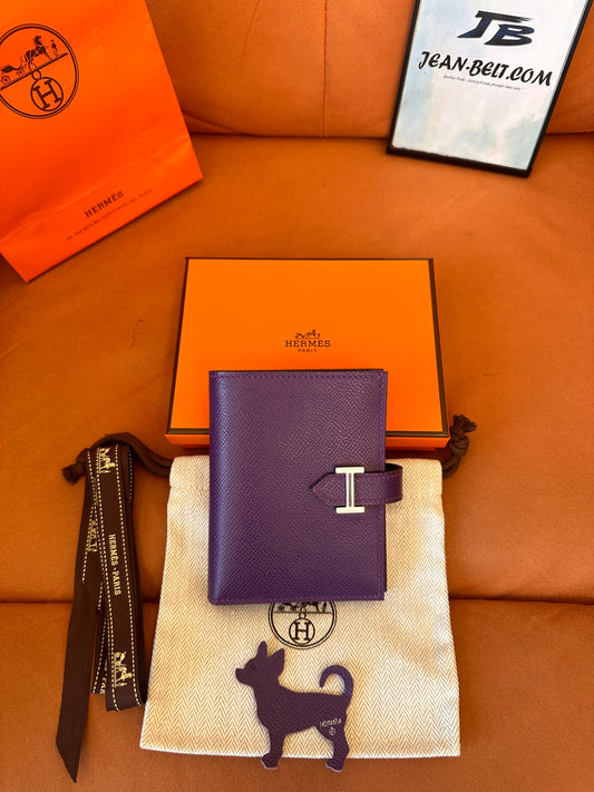 [Full Handmade] Hermès purple wallet