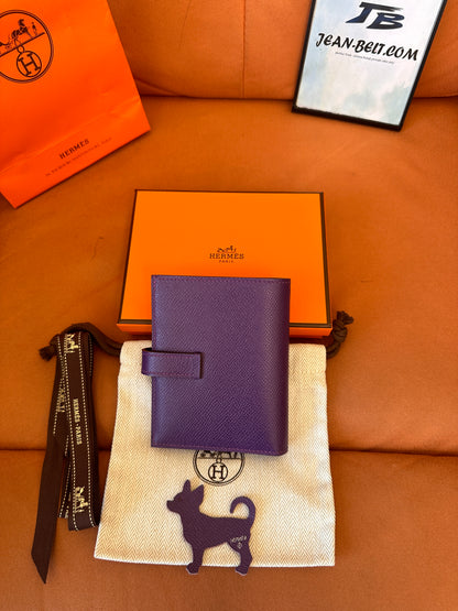 [Full Handmade] Hermès purple wallet