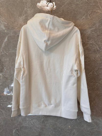 Gucci white hoodie with double G logo