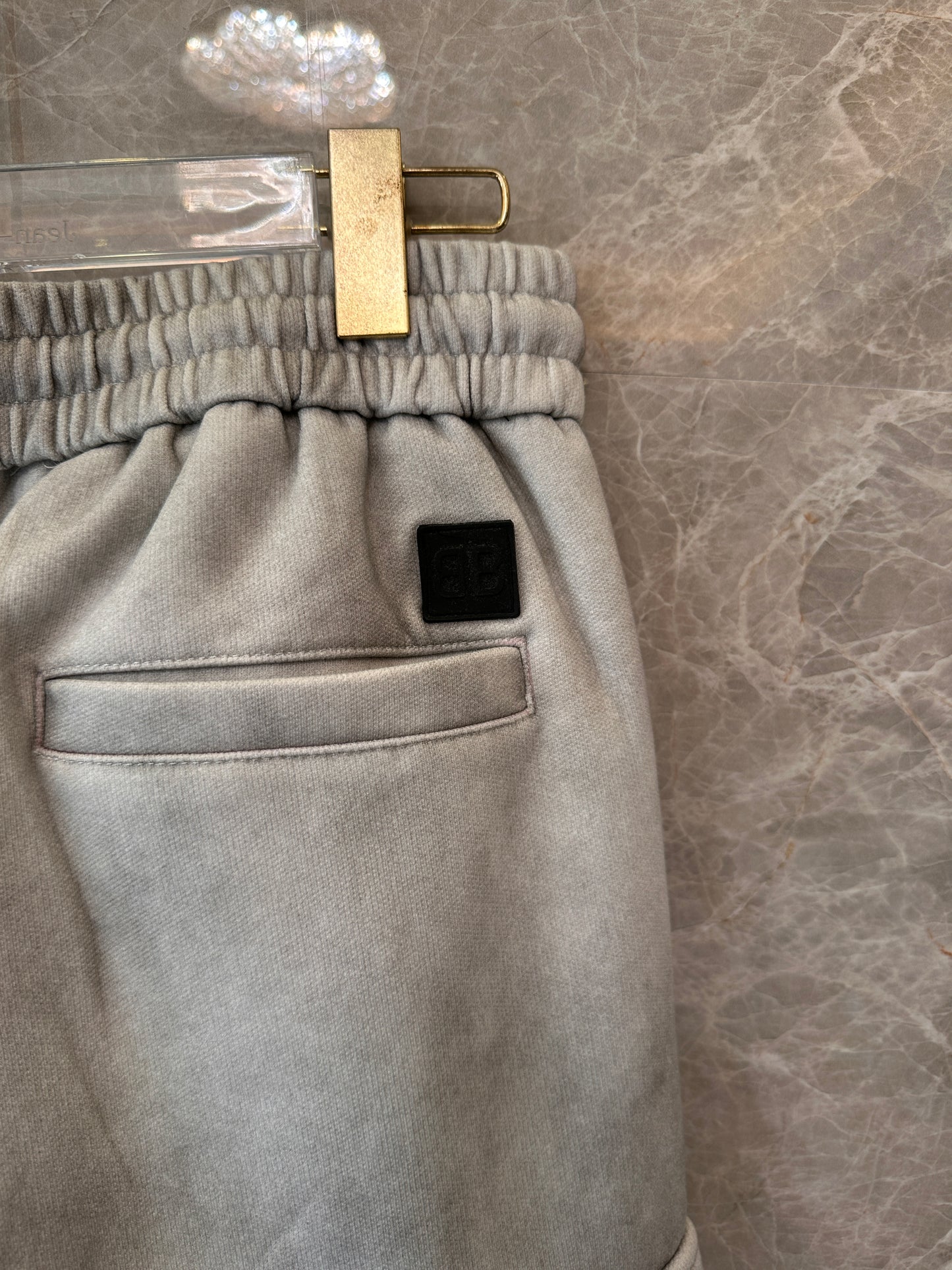 Balenciaga washed grey cargo pants