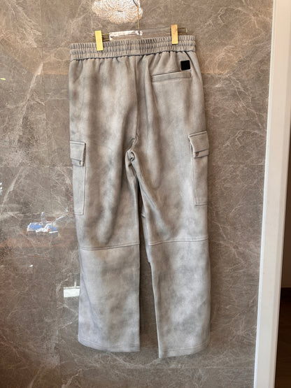 Balenciaga washed grey cargo pants