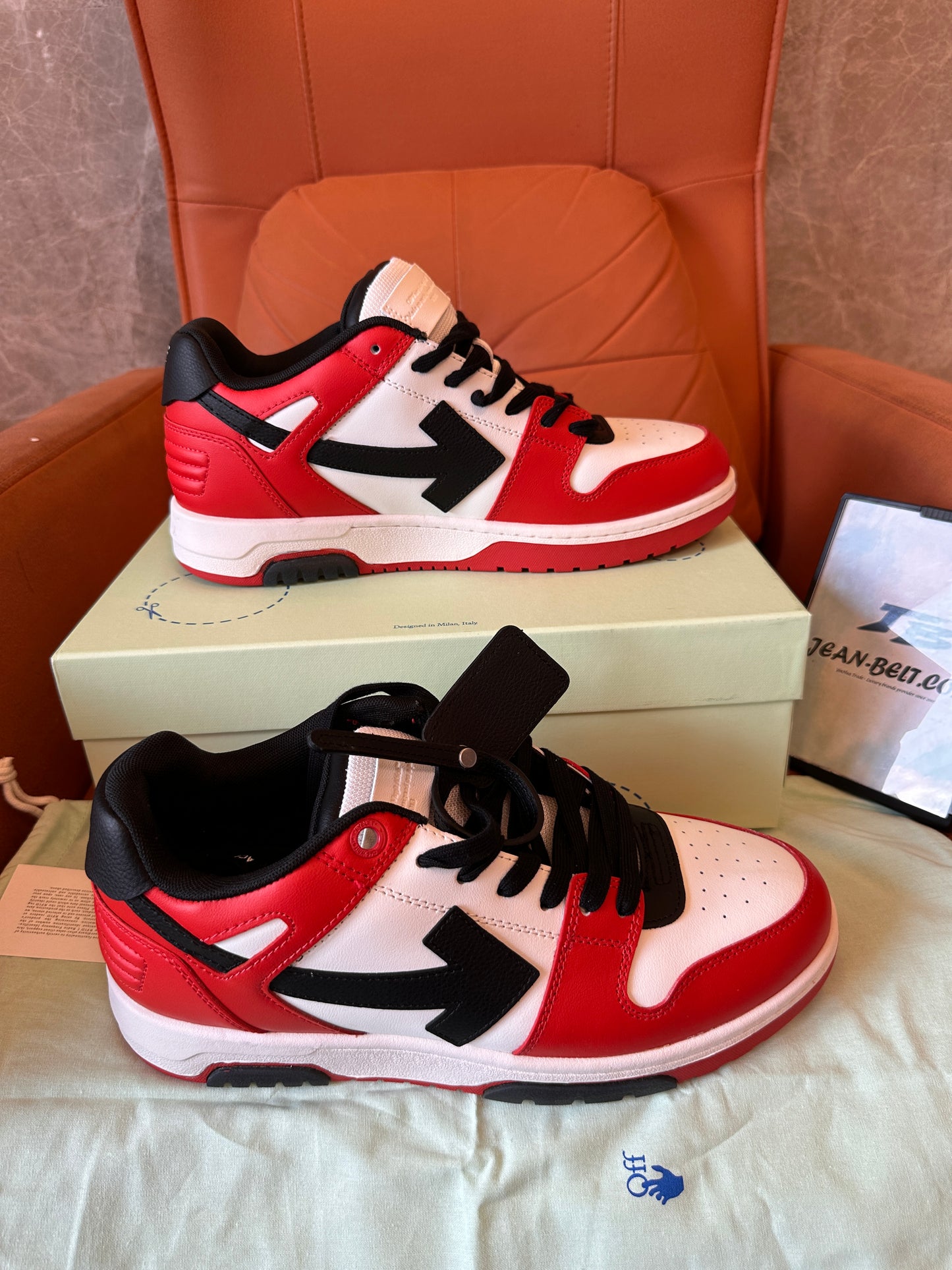 Off-White™ out of office sneakers "red/white/black"