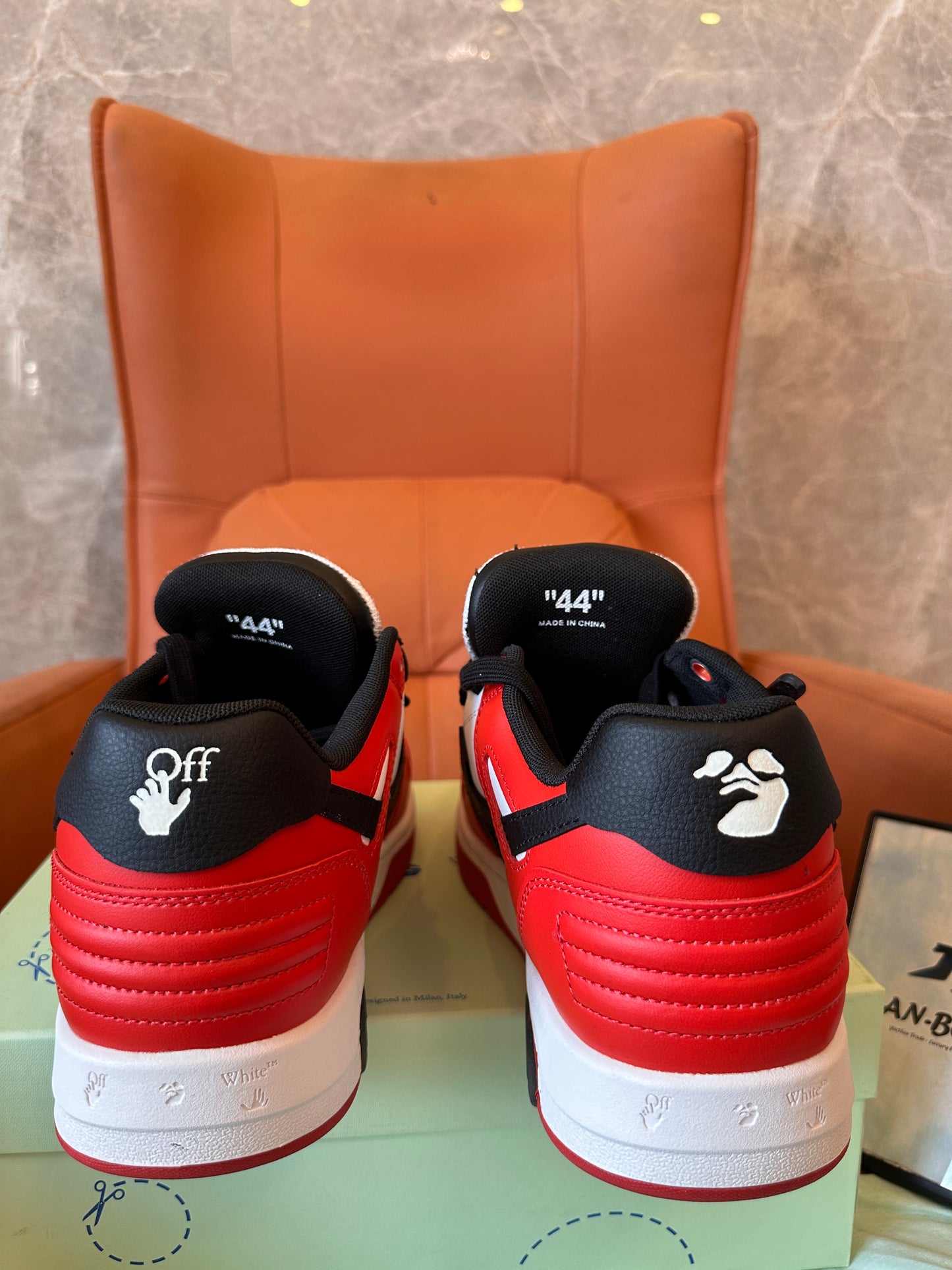 Off-White™ out of office sneakers "red/white/black"