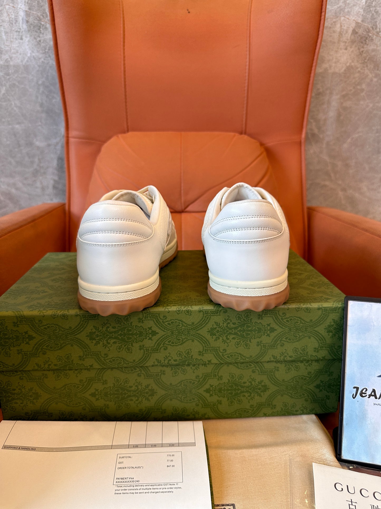 Gucci Off The Grid white leather sneakers