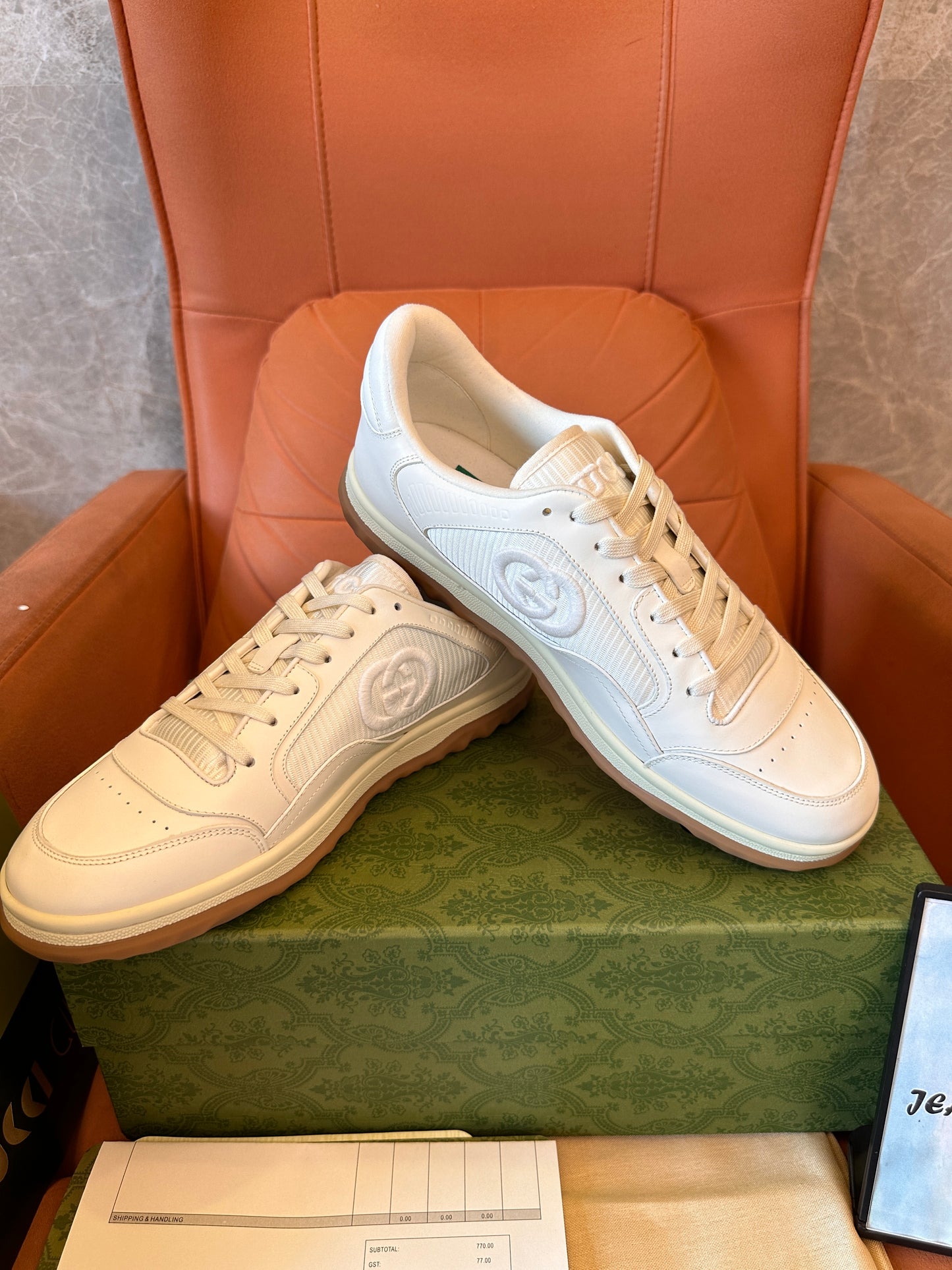 Gucci Off The Grid white leather sneakers