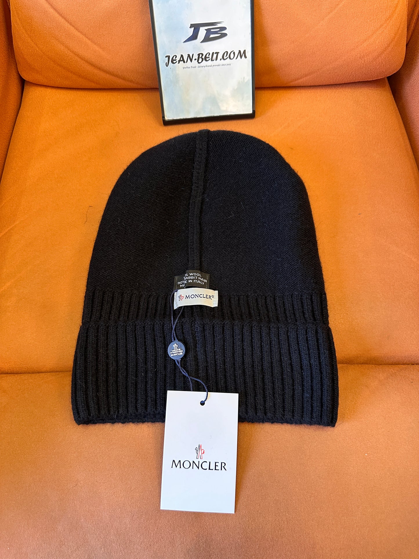 Moncler ribbed wool beanie