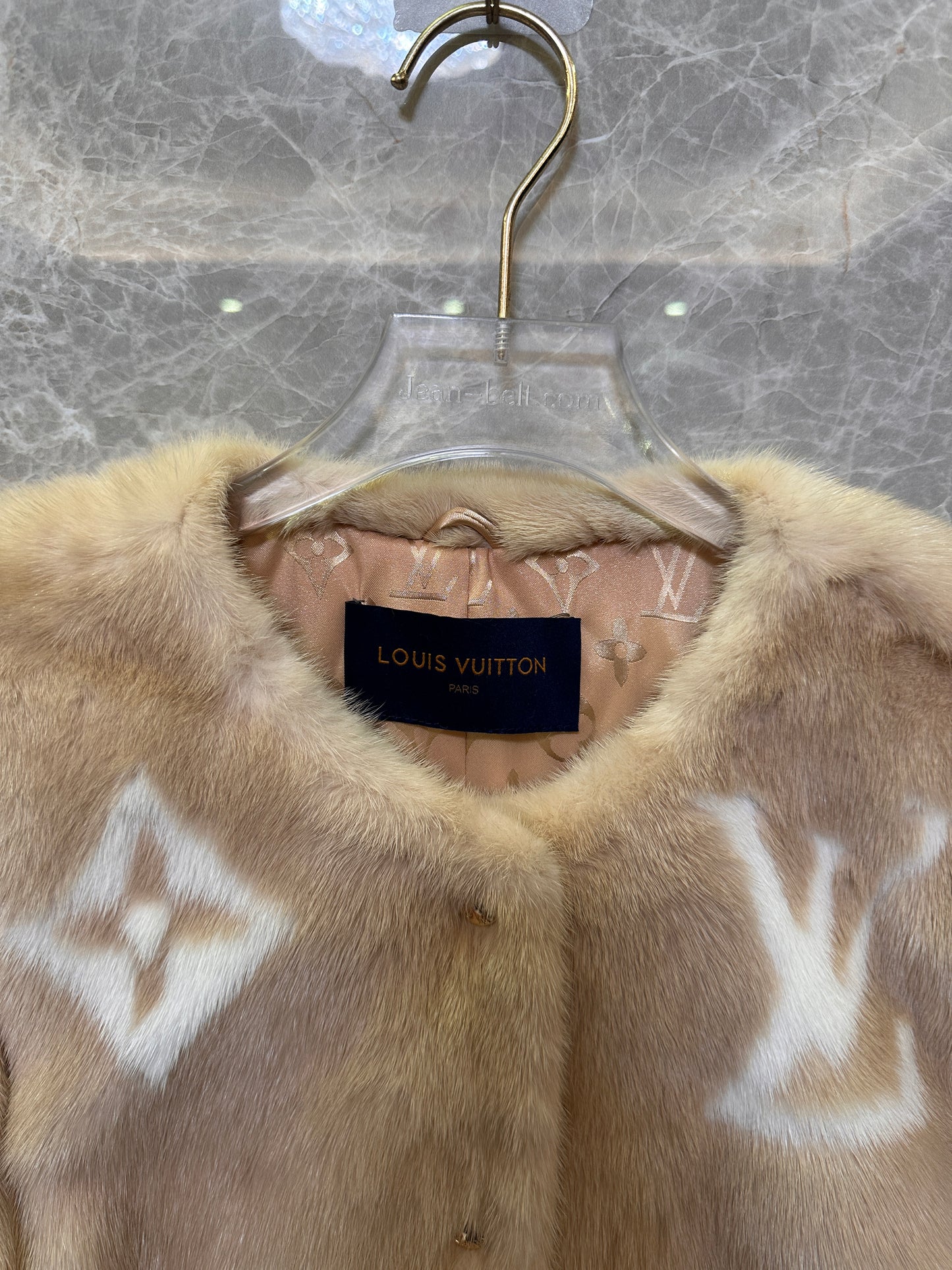 Louis Vuitton Monogram mink fur jacket