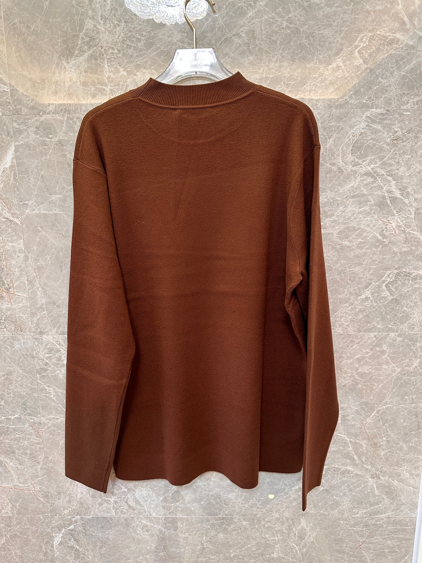 Prada men's camel brown cashmere sweater