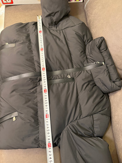 Moncler black & navy blue down puffer jackets