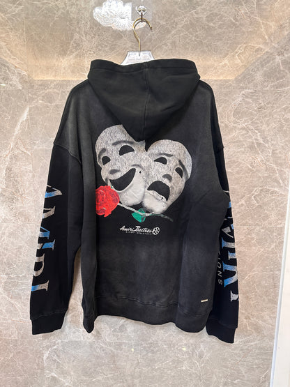 Amiri theatre masks hoodie