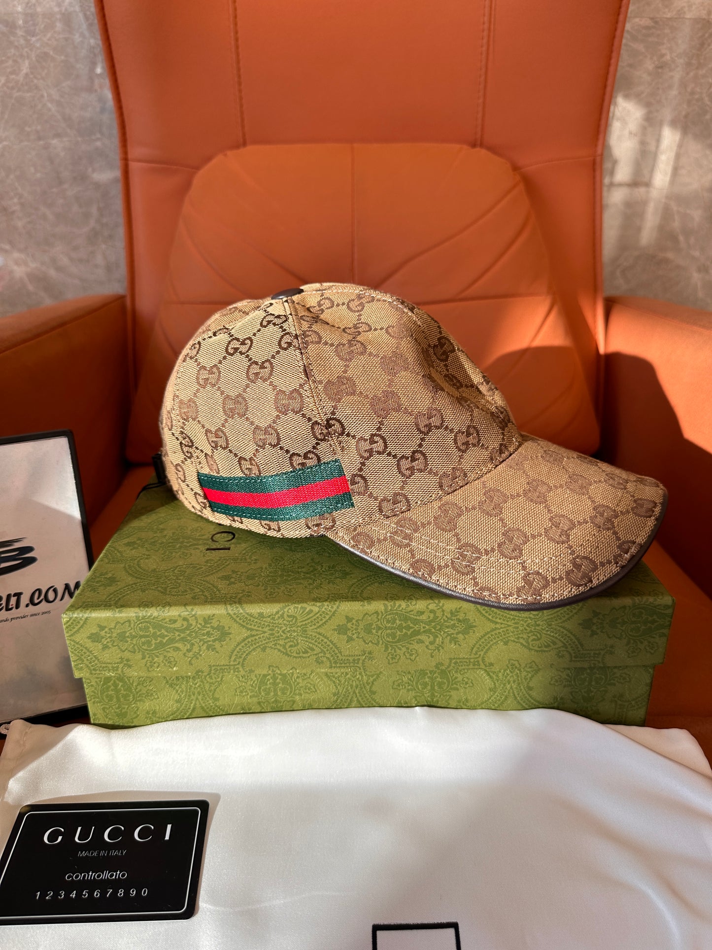 Gucci GG Supreme canvas baseball cap