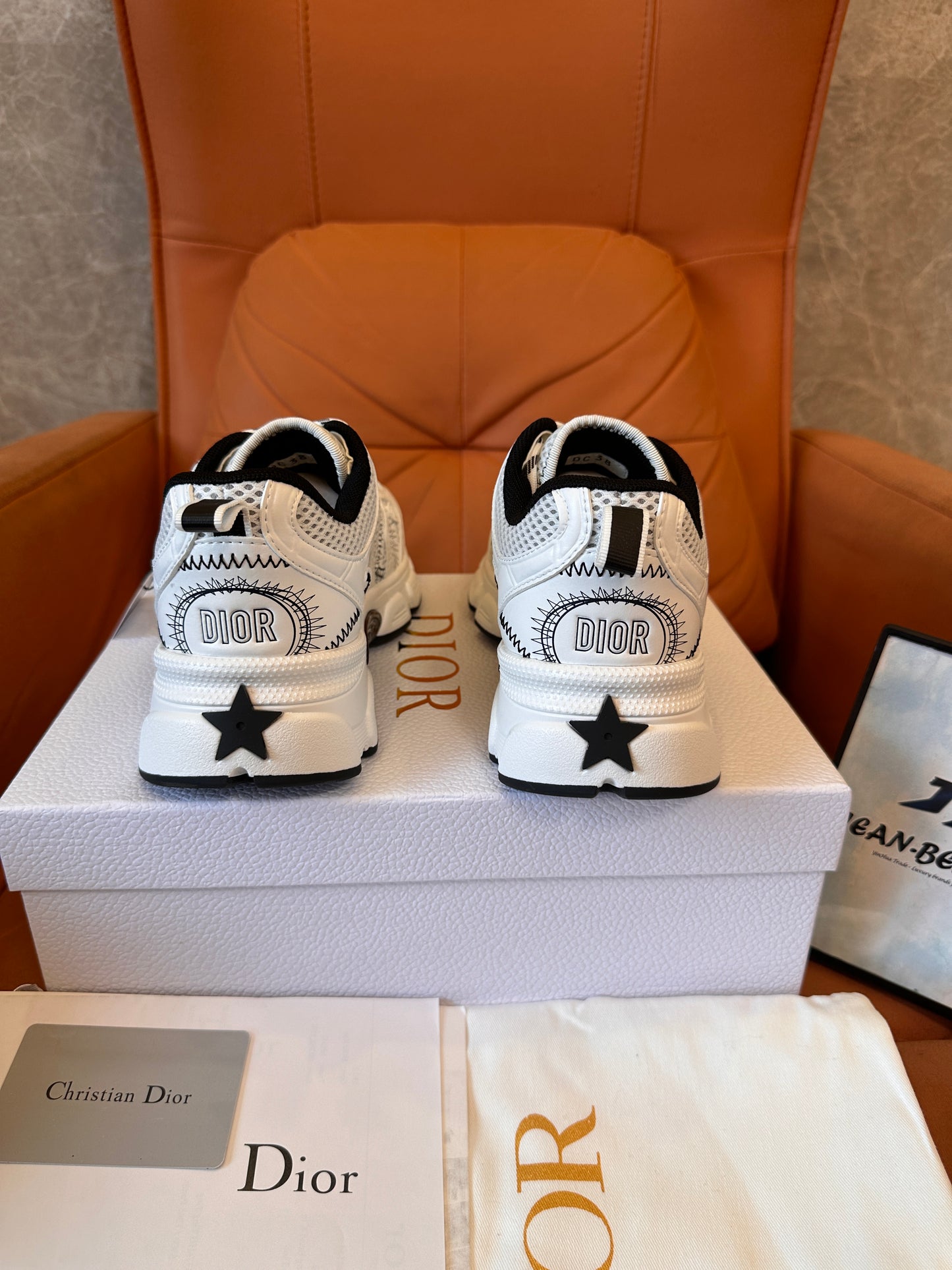 Dior B30 white mesh sneakers