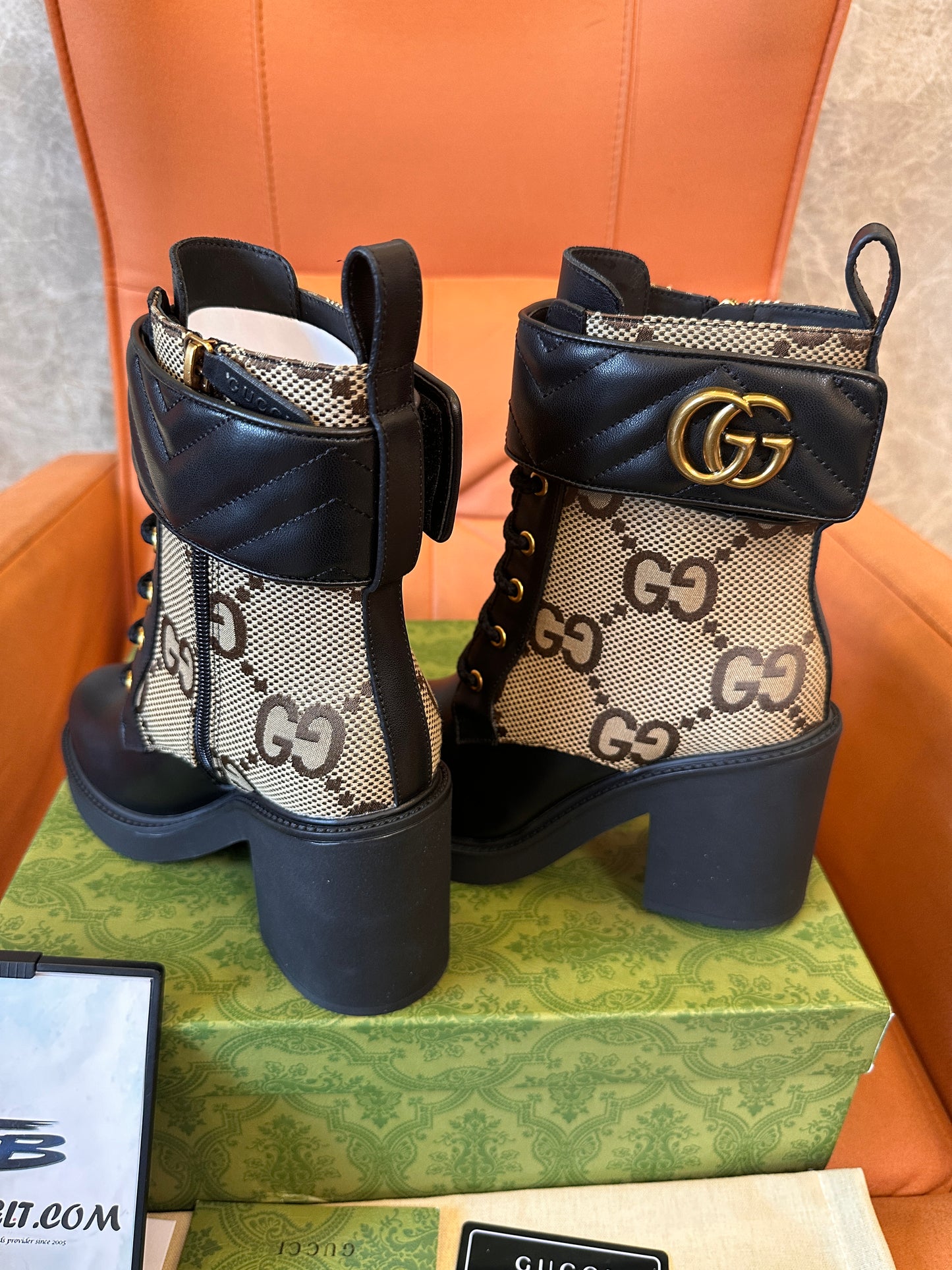 Gucci GG quilted ankle boots