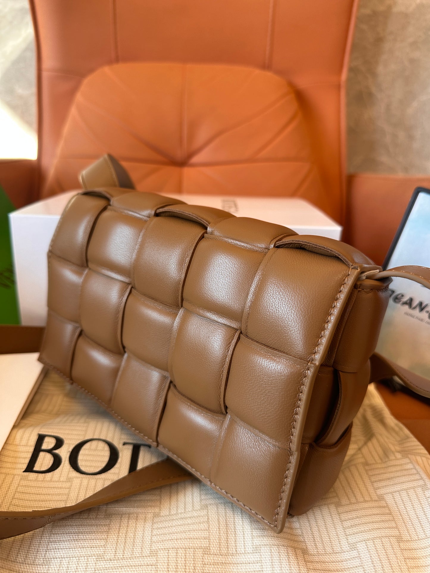 Bottega Veneta brown woven bag