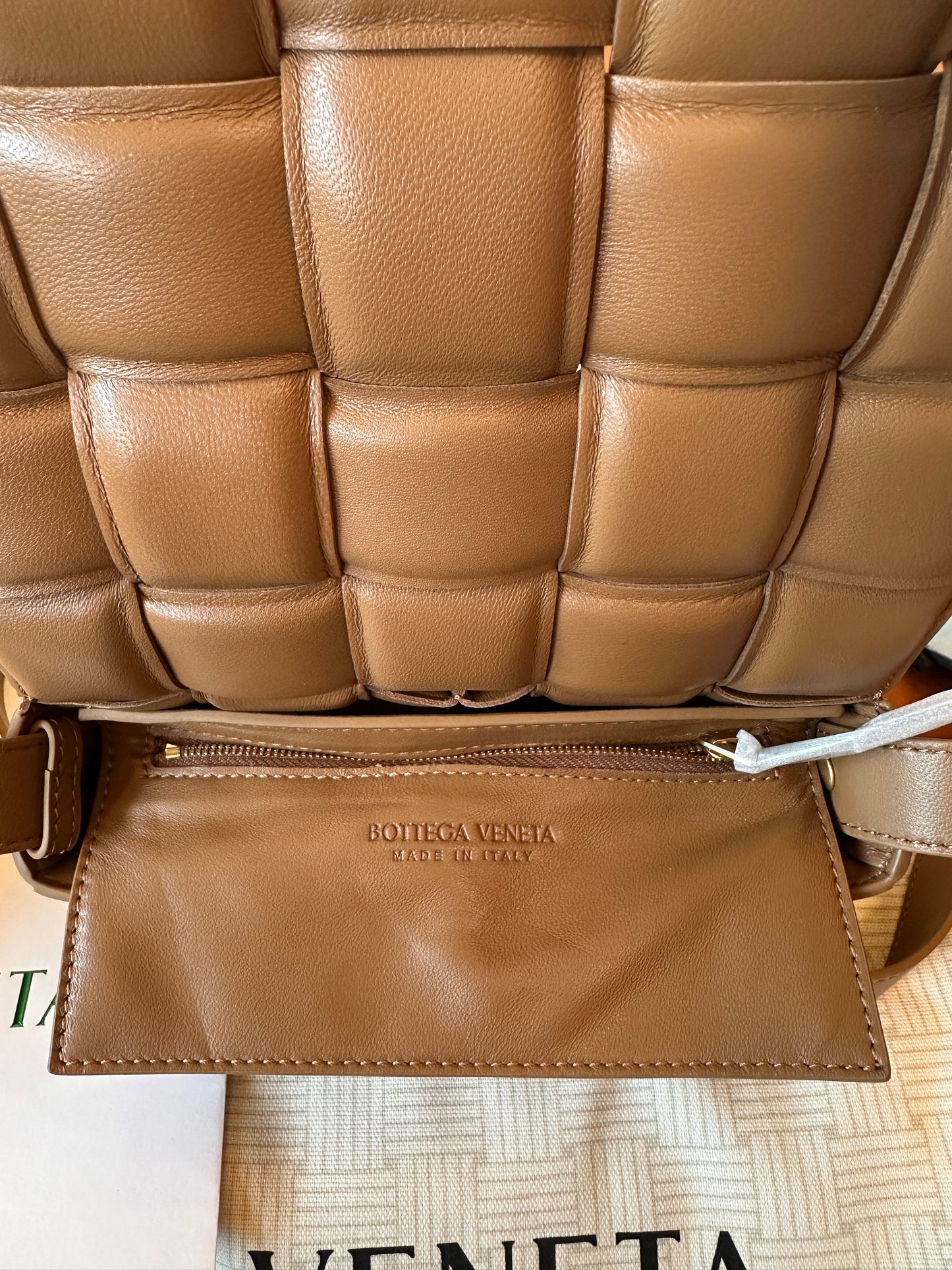 Bottega Veneta brown woven bag