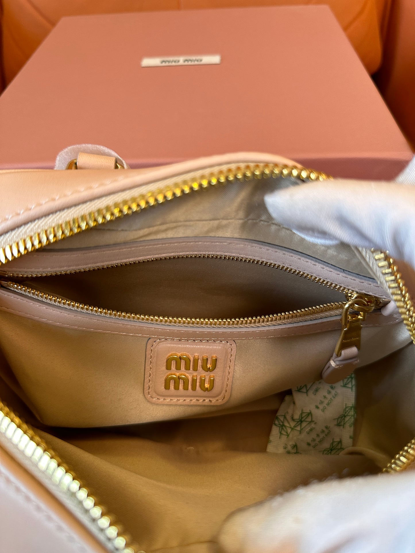 Miu Miu Matelassé nappa leather bag - bowling bag