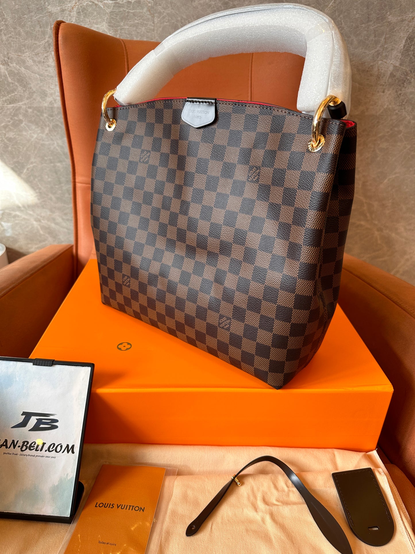 Louis Vuitton Graceful PM Bag - Damier Ebene