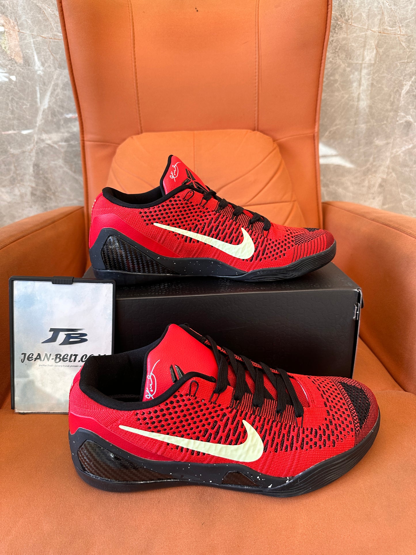 Nike Kobe 9 Elite Low basketball shoes - red/black