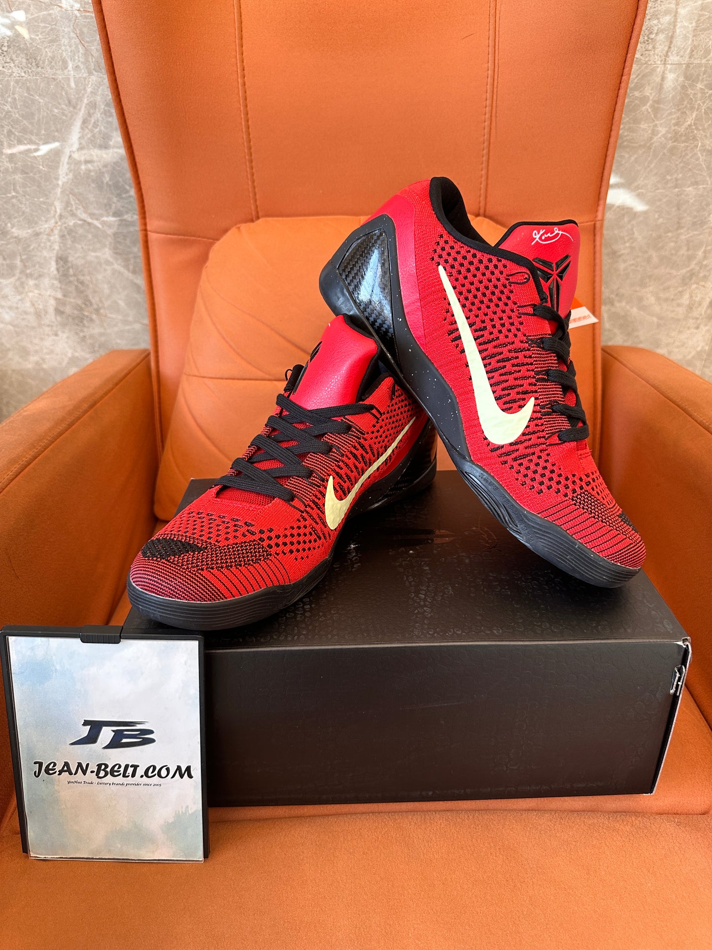 Nike Kobe 9 Elite Low basketball shoes - red/black