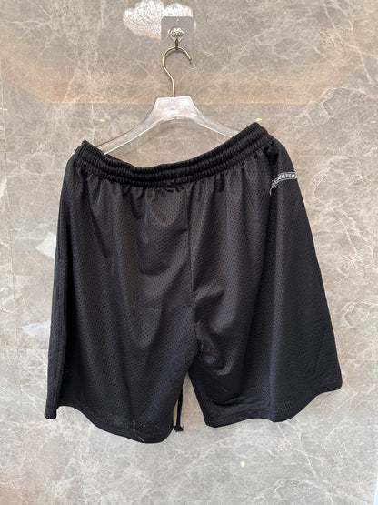 Chrome Hearts black mesh basketball shorts