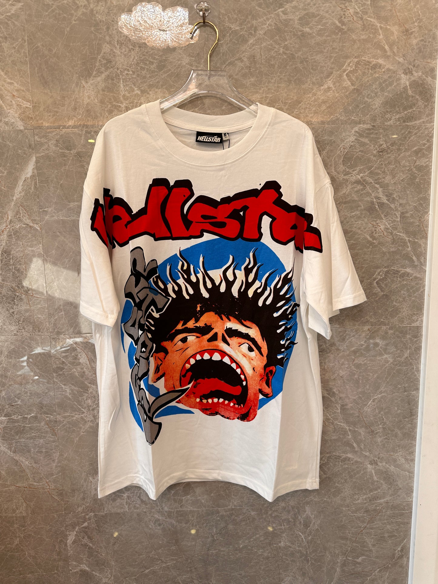 Hellstar graphic oversized t-shirt - white