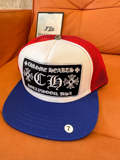 Chrome Hearts trucker hat- hollywood USA edition