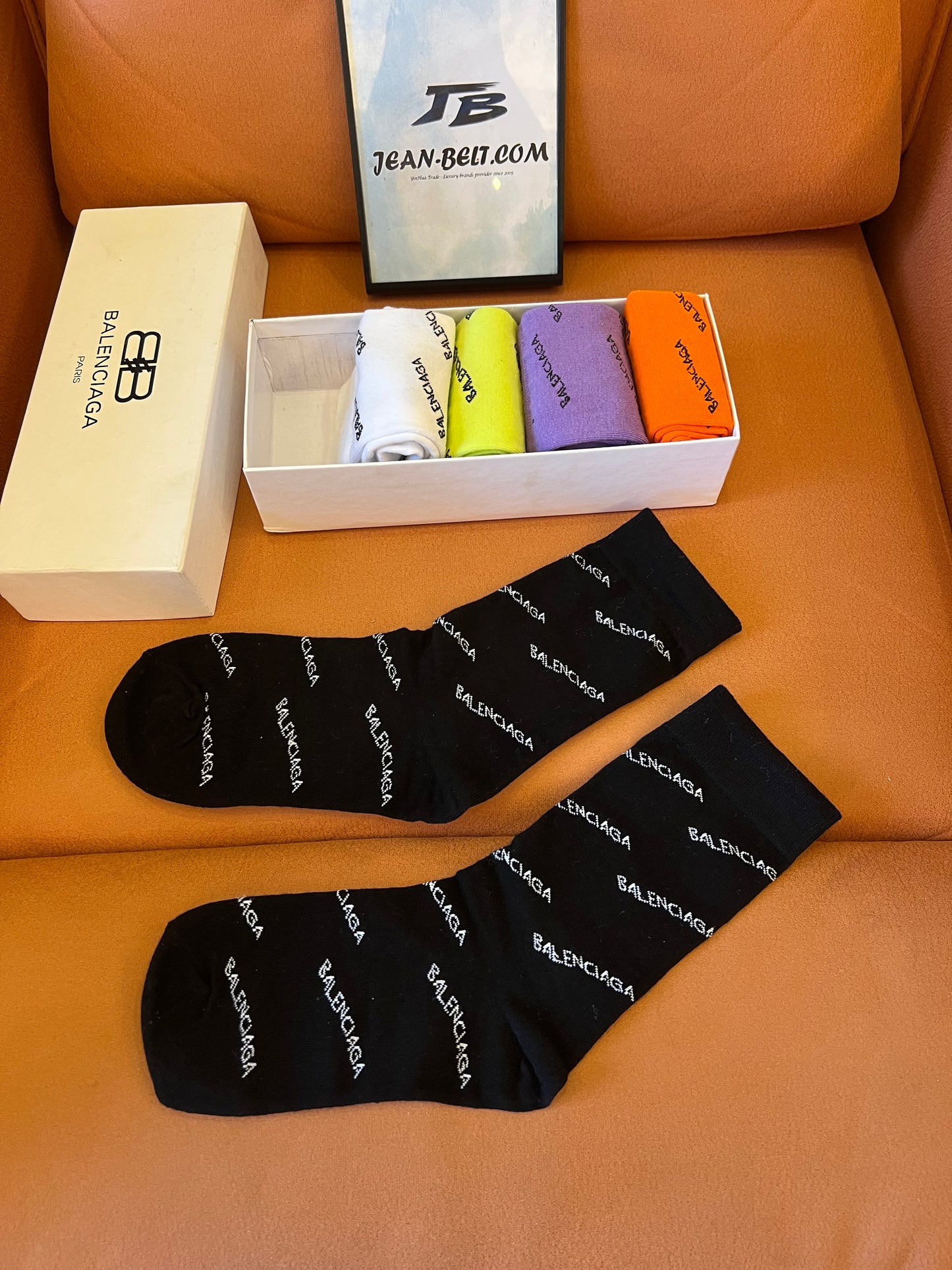 Balenciaga socks set  (5 pairs in gift box)