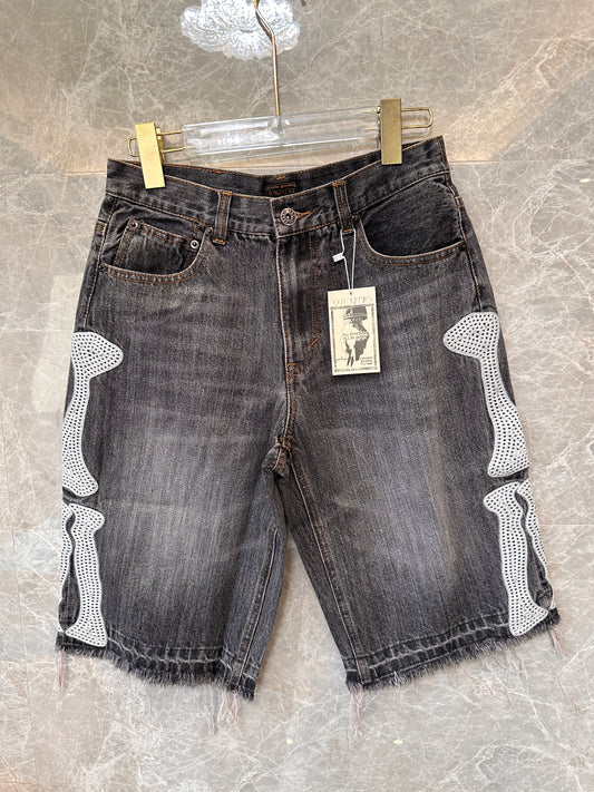 Kapital Kountry Bone denim shorts