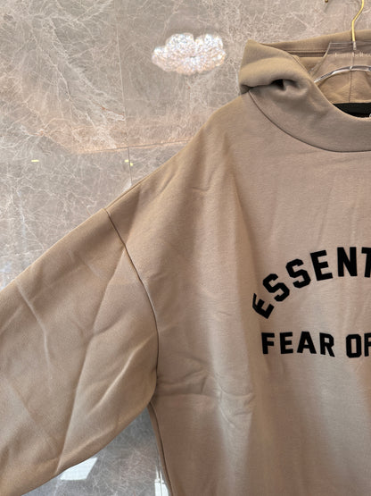 Fear of God Essentials oversized hoodie in taupe