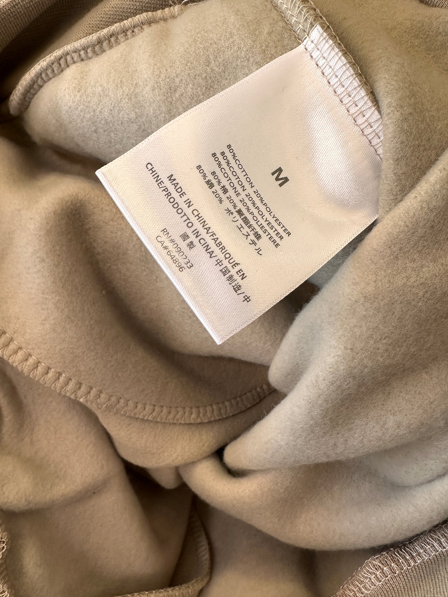 Fear of God Essentials oversized hoodie in taupe