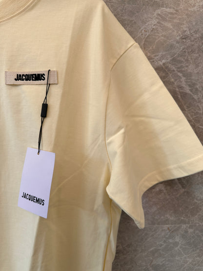 Jacquemus classic logo patch t-shirt - pale yellow