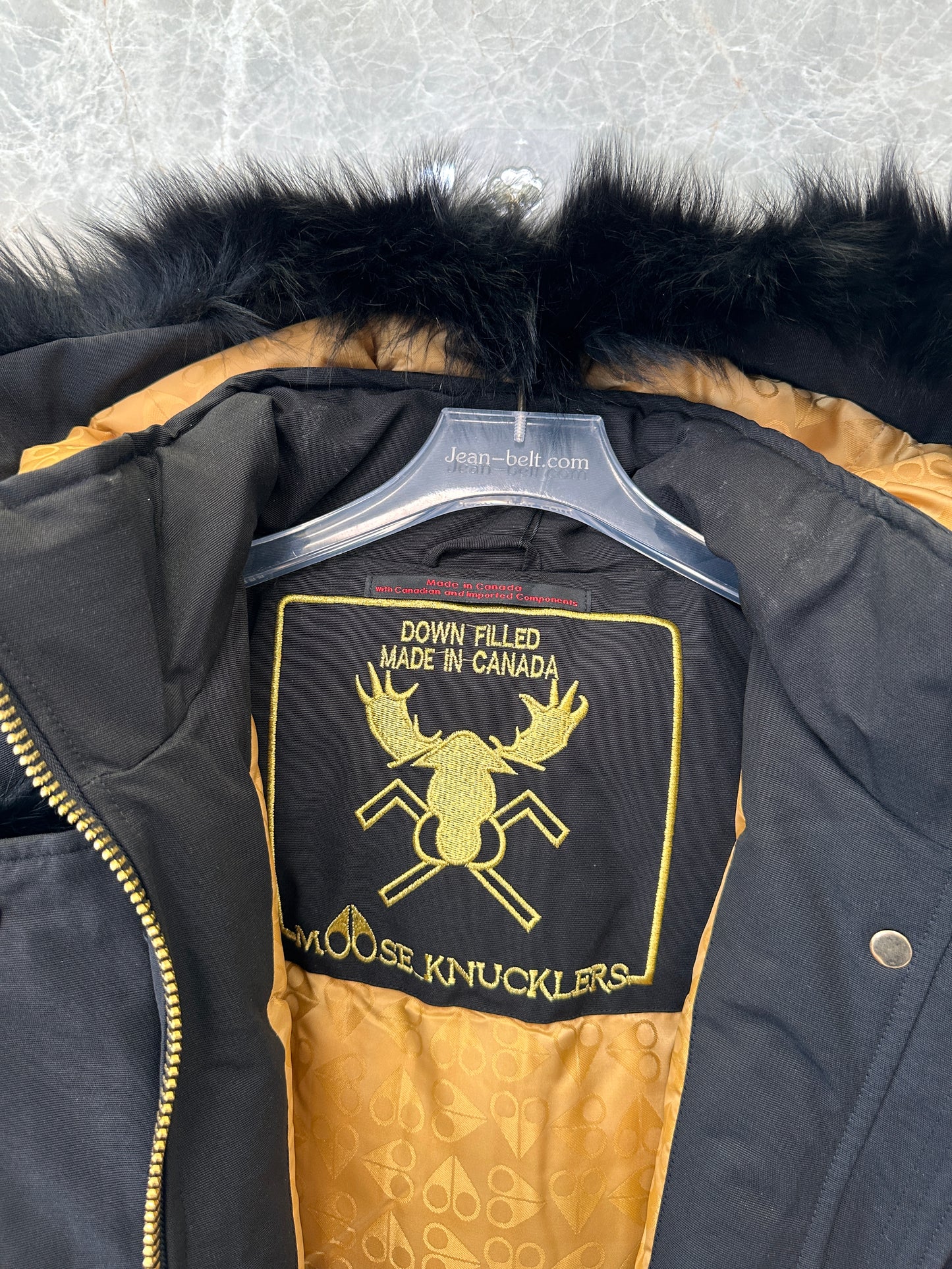 Moose Knuckles gold series parka – black down jacket