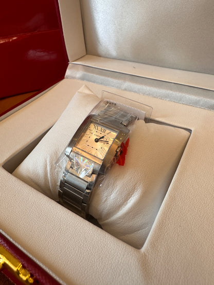 Cartier Tank Française Stainless Steel watch – iconic rectangular design