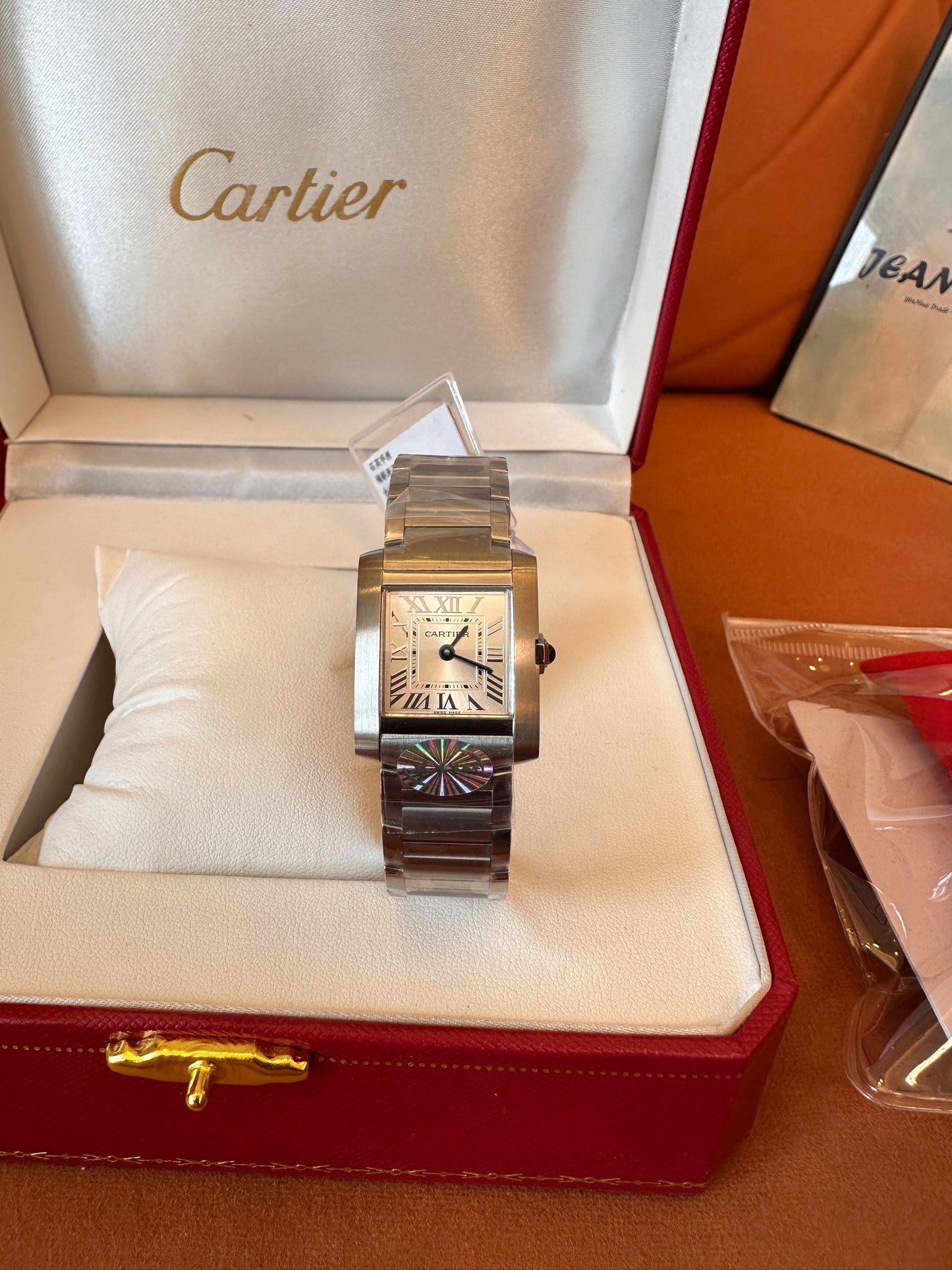 Cartier Tank Française Stainless Steel watch – iconic rectangular design