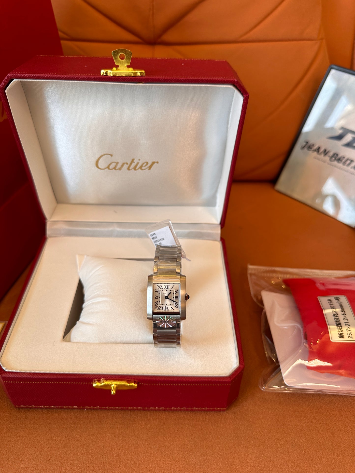 Cartier Tank Française Stainless Steel watch – iconic rectangular design